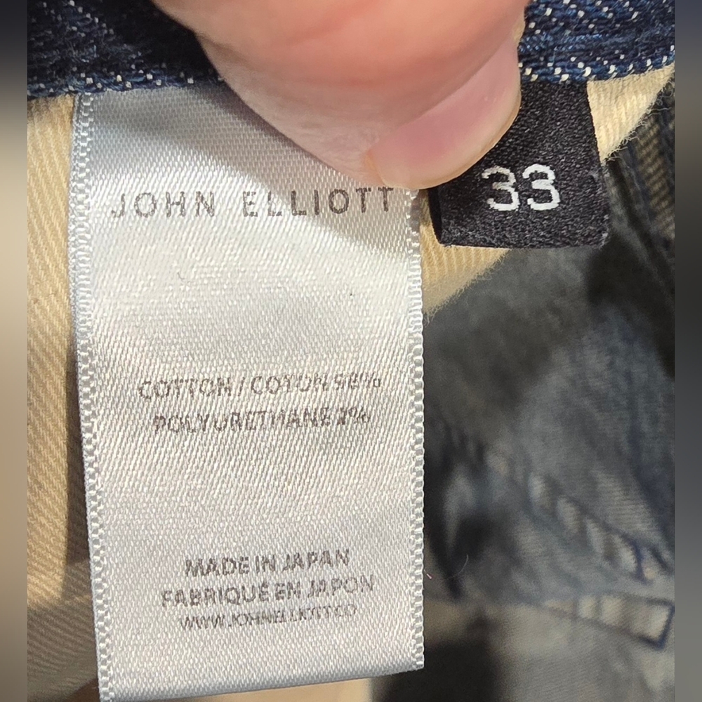 John Elliott Men's Distressed Straight Leg Jeans Size 33 - Picture 9 of 9